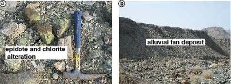 A Epidotized And Chloritized Metavolcanic Fragments Components Of The