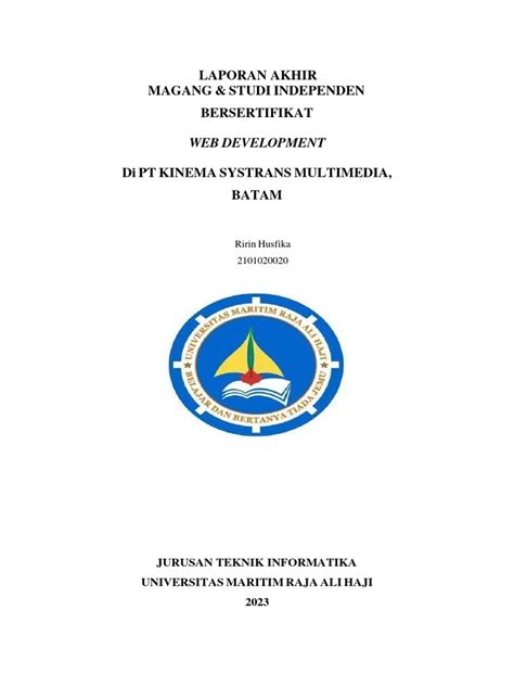 Laporan Akhir Msib Pdf