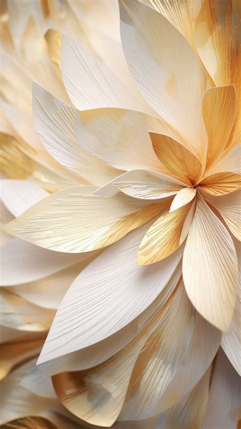 A Detailed View Of A Paper Art Creation Merging Intricate Origami