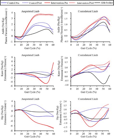 Ankle Knee And Hip Joint Moment Variation In The Sagittal Plane During