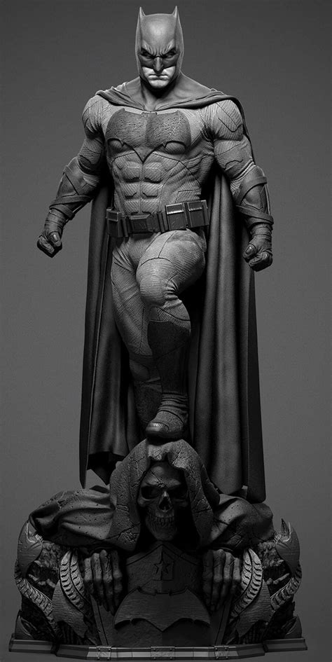 Batman Statue A Stunning Black And White Sculpture