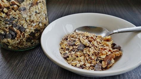 GRANOLA CASERA 100 DIETETICA SIN AZÚCAR NI HORNO Granola casera