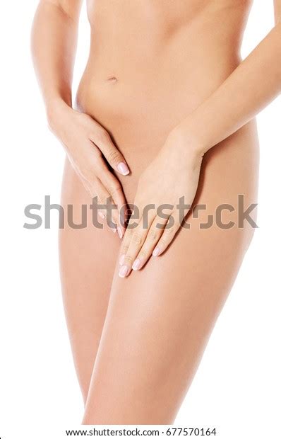 Beautiful Naked Woman Covering Herself Her Stock Photo 677570164 Shutterstock