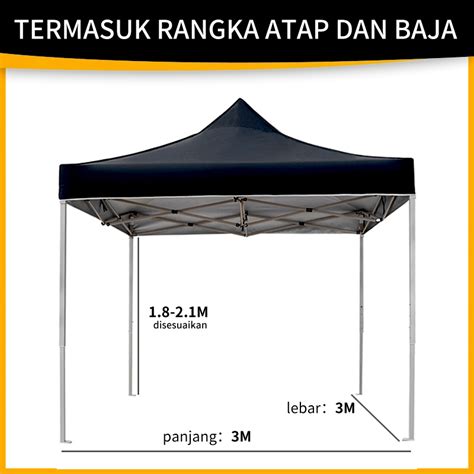 Jual Tenda Lipat 2x2 Tenda Jualan Alat Olahraga Tenda Bazar Outdoor