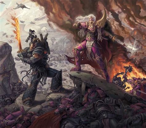 Last Stand of Ferrus Manus - Jeff Porter | Warhammer 40k artwork, Warhammer 40k, Warhammer fantasy