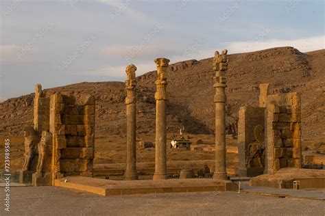 Ruin Of Ancient City Persepolis Iran Persepolis Is A Capital Of The