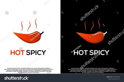 Hot Chili Logo Design Hot Spicy Stock Vector Royalty Free Shutterstock