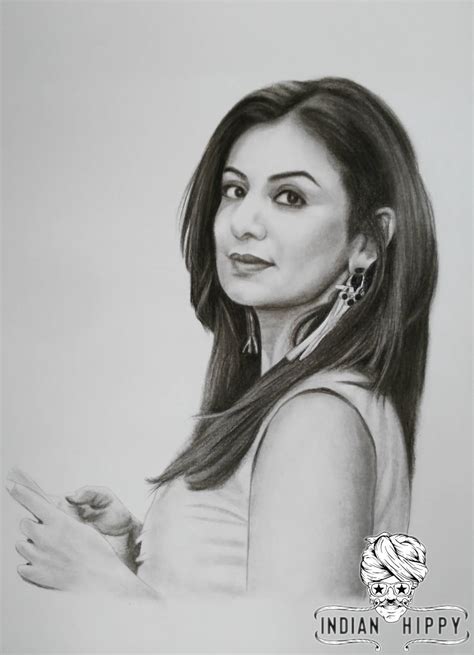 Buy Pencil Sketch Portrait Online Made By Charcoal Drawing Artists In India