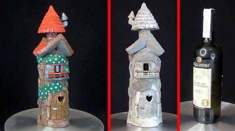 DIY Amazing Fairy House Using Bottle And Lipka Bottle Decor Glass