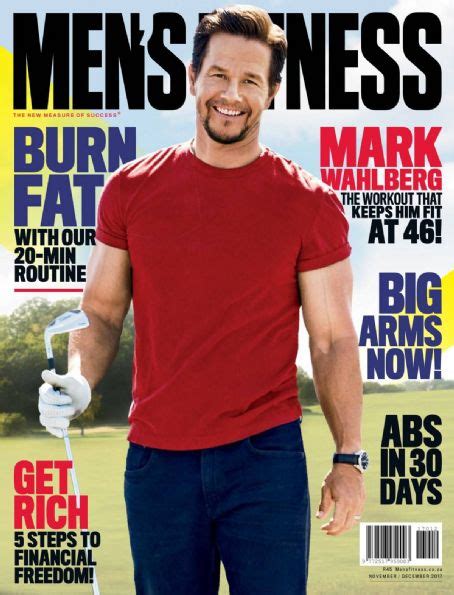 Mark Wahlberg Mens Fitness Magazine December 2017 Cover Photo South