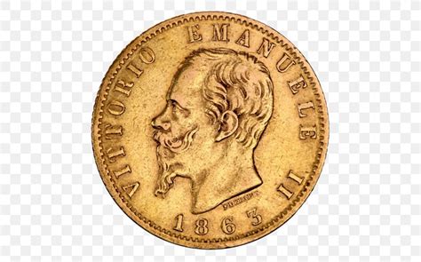 Coin Gold Italy Italian Lira 20 Lire, PNG, 512x512px, 20 Lire, Coin ...