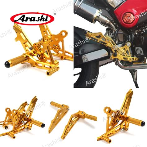 Arashi CNC Adjustable Footrest Foot Pegs For HONDA MSX125 MSX 125 2013