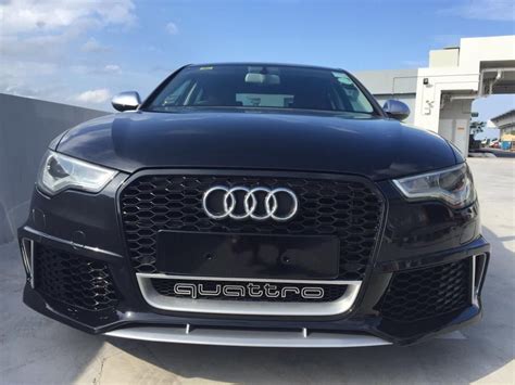 RS6 Design Front Bumper Bodykit For Audi A6 S6 2013 2015 More Detailed