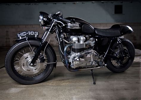 Cafe Racer Special Bonneville T100 Cafe By Road Race Motorsports