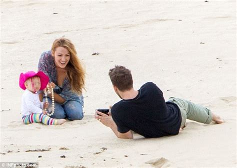 Blake Lively Strips Down To A Bikini Top With Baby James And Ryan Reynolds Daily Mail Online