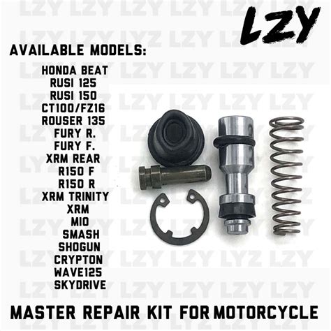 Lzy Brake Master Repair Kit For Motorcycle Rusi Fury Xrm Smash Beat Mio