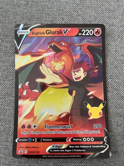 Pokémon Siegfrieds Glurak V XXL Karte Kaufen auf Ricardo