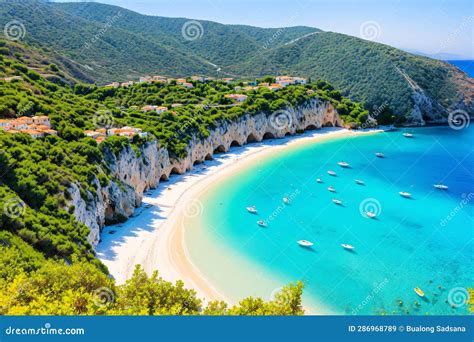 Porto Katsiki Most Beautiful Beach In Lefkada Ionian Sea Greece