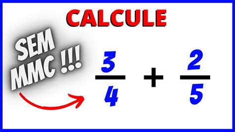Como Fazer Soma De Fra Es Sem Mmc Matem Tica B Sica Para Concursos
