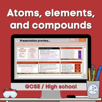 Atoms Elements And Compounds By Cmgs Science Lessons Tpt