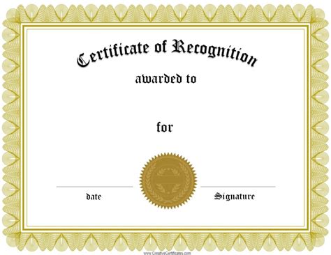 printable certificates