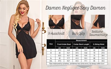 Meaneor Fashion Origin Sexy Negligee Nachtw Sche Nachthemd Spitze Lingerie Nachtkleid Babydoll
