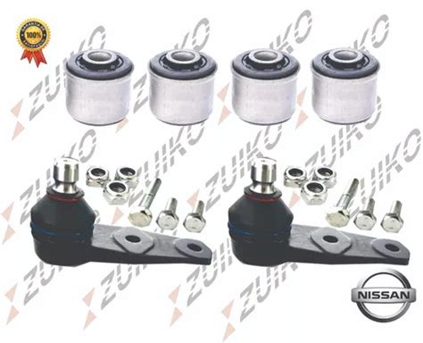 Kit 2 Rotulas Y 4 Bujes De Horquilla Renault Kangoo 04 17 Meses Sin