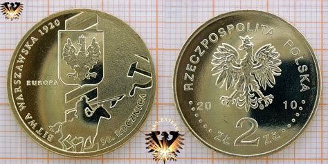 Münze 2 Złote Polen 2010 90 Jahrestag Der Schlacht Von Warschau