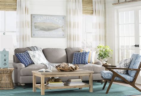 Coastal Living Room Design Photo By Beachcrest Home Wayfair
