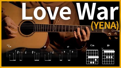 30 Love War Feat BE O YENA 최예나 기타 Guitar tutorial