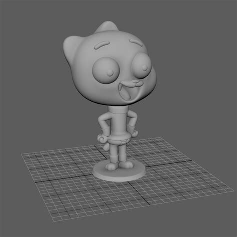 3d Printable Amazing World Of Gumball Gumball Watterson By 3d Print Guy