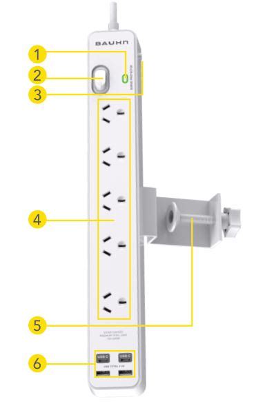 Bauhn Ap Odm W Way Surge Protection Power Board User Guide