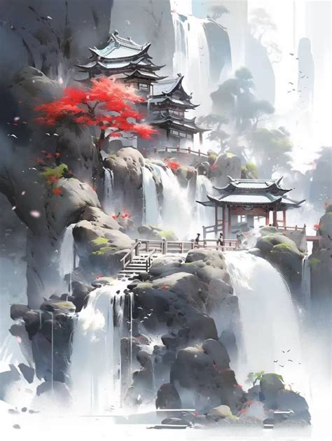 Pin By ESTHER ROULLETTE On Drawing Chinese Landscape Painting