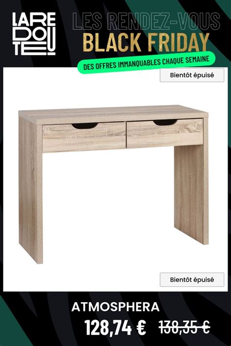 Console Bivoak Tiroirs Mdf