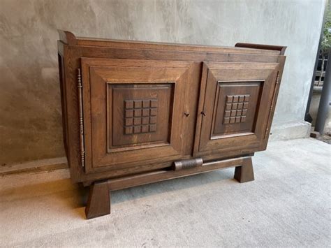 Oak Art Deco Sideboard Dudouyt 1930s The Renner Project