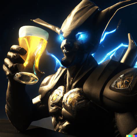 Protoss Zealot Drinking Beer Rdalle2