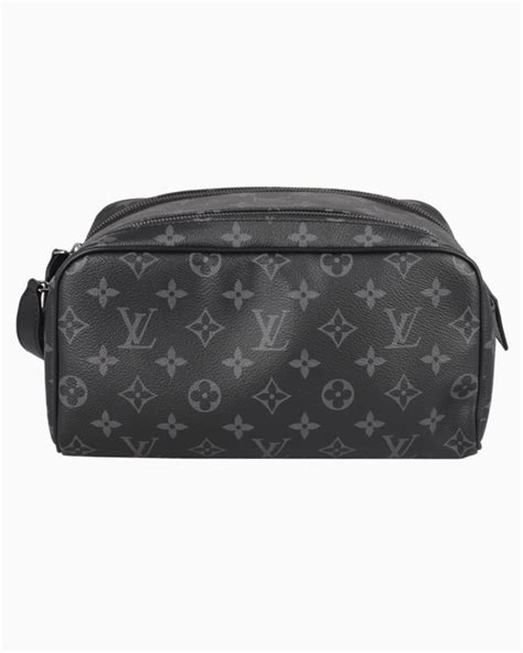 Necessaire Louis Vuitton Original Dopp Kit Monograma Eclipse Masculino