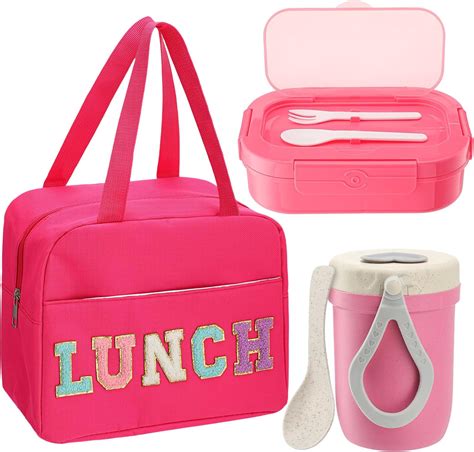 Dandat Preppy Lunch Box For Women Girl Preppy Lunch Bag