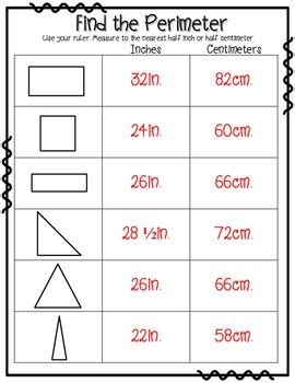 Mini Math Centers Measuring Perimeter By Tami Teaches Tami Lynn