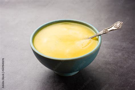 Pure Tup Or Desi Ghee Also Known As Clarified Liquid Butter Stock Photo