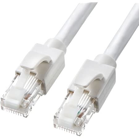 Amazon co jp サンワサプライ CAT6A フラットLANケーブル 2m 10Gbps 500MHz RJ45 ツメ折れ防止