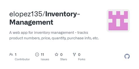 Github Elopez135inventory Management A Web App For Inventory