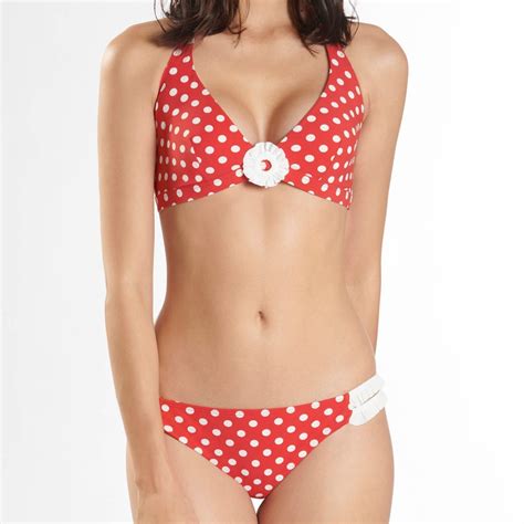 Aubade Maillot de Bain Slip Mini Coeur Escale à St Barth Salsa Effetdesoi