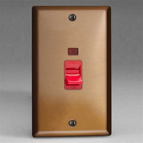 Varilight Urban 2 Gang 45a Cooker Switch Neon Xy45nbz Ukes