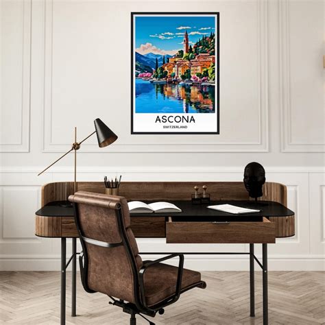 Ascona Travel Print Ascona Poster Swiss Art Print Switzerland Lover