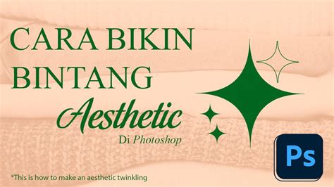 CARA BIKIN BINTANG ESTETIK DI PHOTOSHOP 2023 YouTube