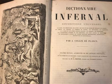 Collin De Plancy Dictionnaire Infernal R Pertoire Catawiki