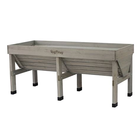 Vegtrug Grey Wash Classic Raised Garden Bed Planter Medium The Home