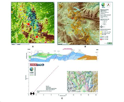 A Historical Seismic Events B Distribution Of Epicenters Download Scientific Diagram