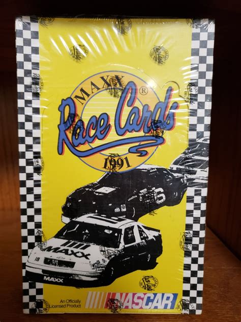 1991 Maxx Race Cards Factory Sealed Hobby Box 36 Packs Nascar Heroes